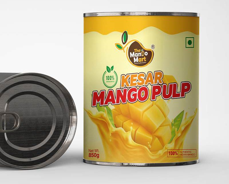 Kesar Mango Pulp can — The Mango Mart