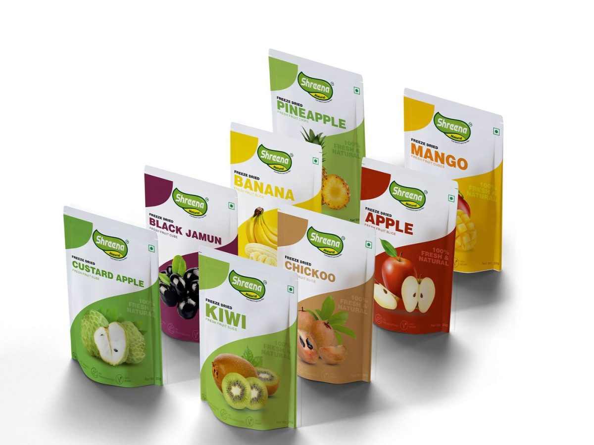 Freeze-dried fruit range — Shreena Natural