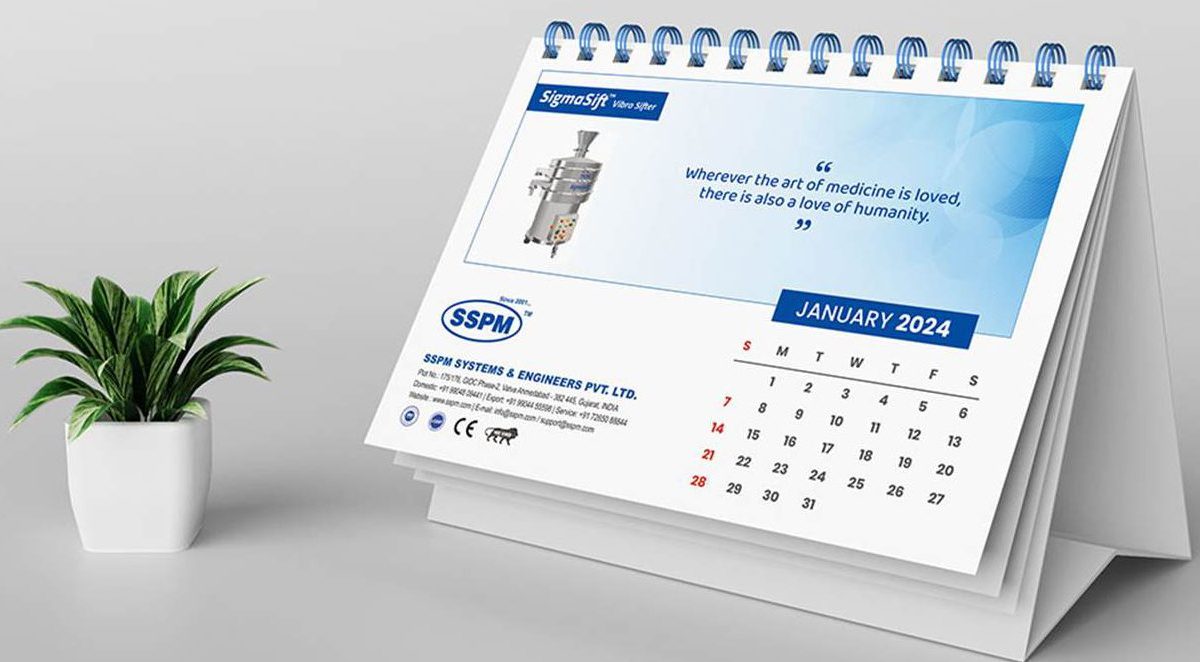 Desk calendar 2024 — SSPM Systems & Engineers