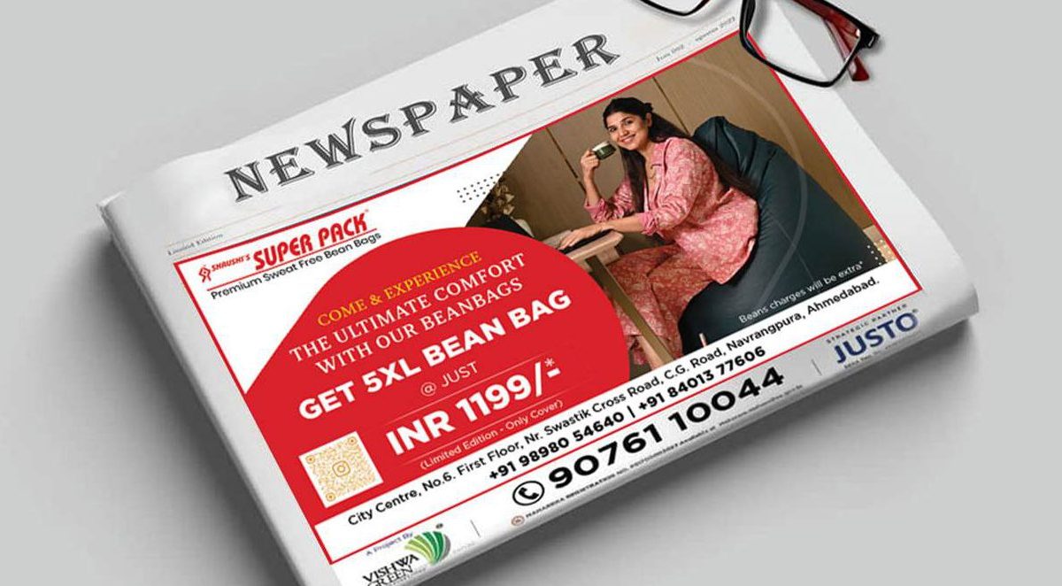 Newspaper launch ad — Shrushi’s Super Pack