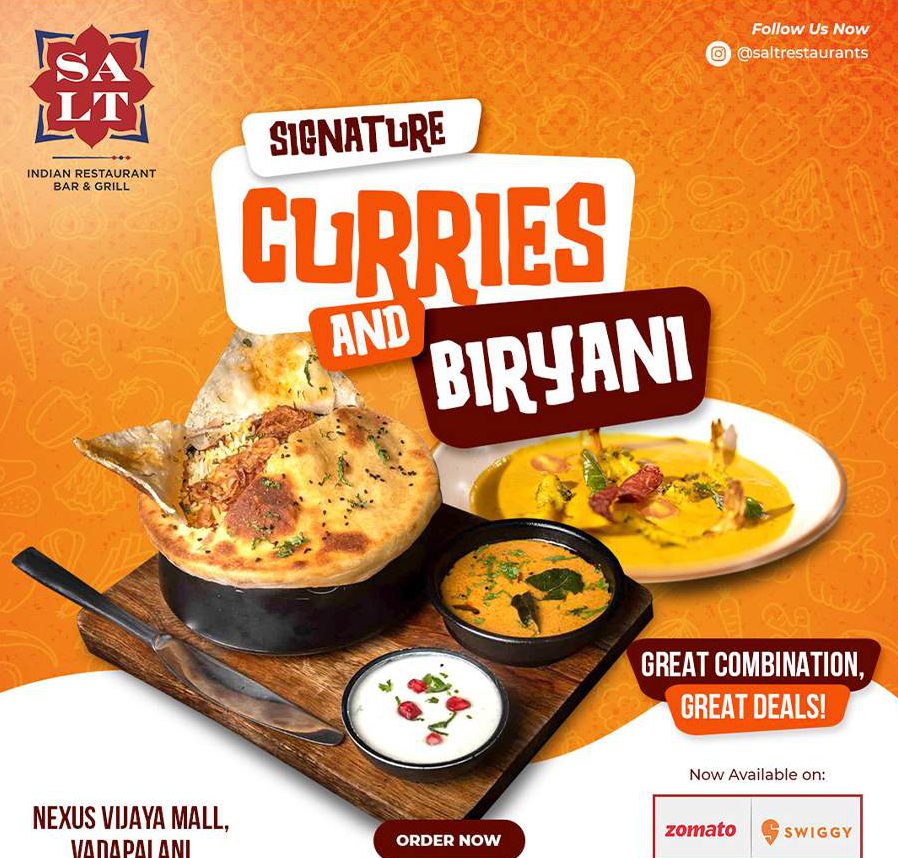 Signature Curries & Biryani — SALT Indian Restaurant